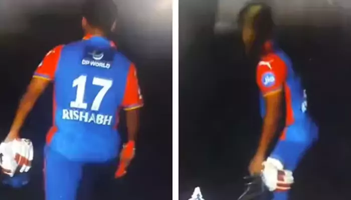 Rishabh Pant smashes part of sight screen in frustration after getting dismissed by Yuzvendra Chahal in IPL 2024